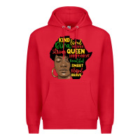 Red black woman africa silhouette Premium Hoodie - MaliasSmallBusiness