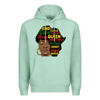 Black Woman Africa Silhouette Premium Hoodie | Teevron