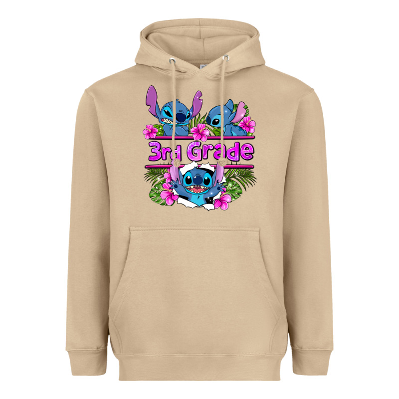 Preview Flower Stitch 3rd Grade Heavyweight Hoodie by AdoDesignShop | Teevron