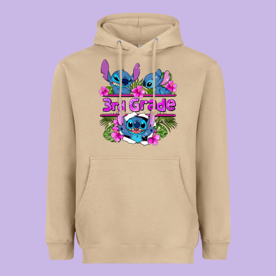 Preview Flower Stitch 3rd Grade Heavyweight Hoodie Designed By Adodesignshop