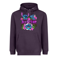 Plum preview flower stitch 3rd grade Heavyweight Hoodie - AdoDesignShop