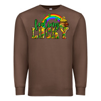 Chestnut feeling lucky with coins Premium Sweatshirt - AdoDesignShop