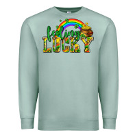 Seafoam feeling lucky with coins Premium Sweatshirt - AdoDesignShop