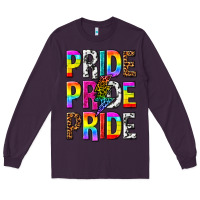Plum pride pride pride Long Sleeve Tee - texasbilliewilder