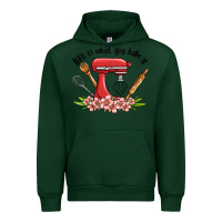 Forest Green life is what you bake it Urban Hoodie - MaliasSmallBusiness
