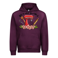 Mauve Wine life is what you bake it Urban Hoodie - MaliasSmallBusiness