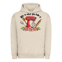 Pigment French Oak life is what you bake it Urban Hoodie - MaliasSmallBusiness