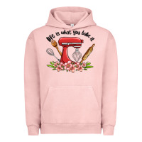Pigment Salmon life is what you bake it Urban Hoodie - MaliasSmallBusiness