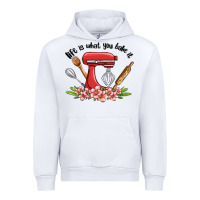 White life is what you bake it Urban Hoodie - MaliasSmallBusiness