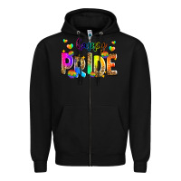 Black happy pride Zipper Hoodie - Zillion Design Studio