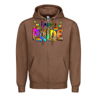 Chestnut happy pride Zipper Hoodie - Zillion Design Studio
