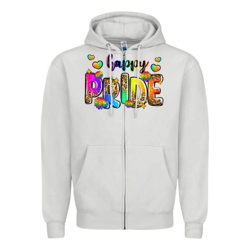 Happy Pride Zipper Hoodie by Zillion Design Studio | Teevron