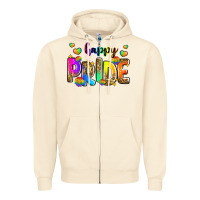 Sandshell happy pride Zipper Hoodie - Zillion Design Studio