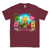 Burgundy aloha beaches Classic Tee - texasbilliewilder