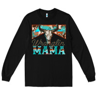 Black wranglin mama Long Sleeve Tee - Zillion Design Studio