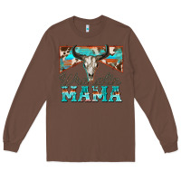 Chestnut wranglin mama Long Sleeve Tee - Zillion Design Studio