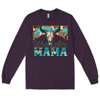 Plum wranglin mama Long Sleeve Tee - Zillion Design Studio