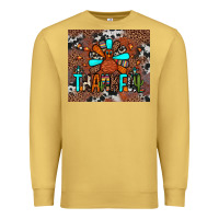 Antique Gold thankful turkey png Premium Sweatshirt - JahusDesignShop