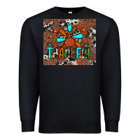 Black thankful turkey png Premium Sweatshirt - JahusDesignShop
