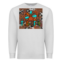 Dove Grey thankful turkey png Premium Sweatshirt - JahusDesignShop