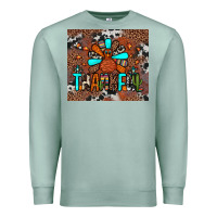 Seafoam thankful turkey png Premium Sweatshirt - JahusDesignShop
