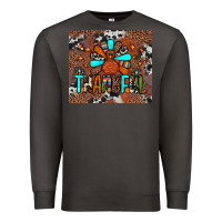 Smoke thankful turkey png Premium Sweatshirt - JahusDesignShop