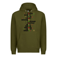 Army Green black history Premium Hoodie - MaliasSmallBusiness