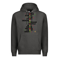 Charcoal Heather black history Premium Hoodie - MaliasSmallBusiness
