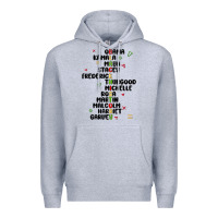 Heather Grey black history Premium Hoodie - MaliasSmallBusiness