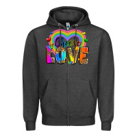 Charcoal Heather Choose love Zipper Hoodie - Zillion Design Studio