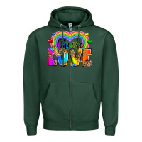 Sports Green Choose love Zipper Hoodie - Zillion Design Studio