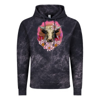Cloud Black v.d lotus and cow Vintage Hoodie - AdoDesignShop