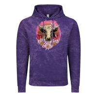 Cloud Purple v.d lotus and cow Vintage Hoodie - AdoDesignShop