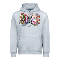 Heather Grey nurse Urban Hoodie - NancyCooperArtShop