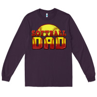 Plum softball dad Long Sleeve Tee - Zillion Design Studio