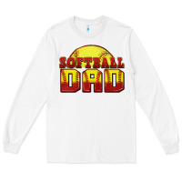 White softball dad Long Sleeve Tee - Zillion Design Studio