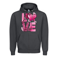 Smoke Love Cancer with Heart Zipper Hoodie - texasbilliewilder
