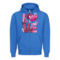 True Royal Love Cancer with Heart Zipper Hoodie - texasbilliewilder