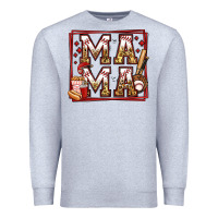 Heather Grey baseball mama Premium Sweatshirt - Jasminsmagicworld