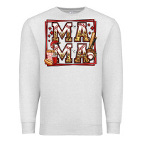 Oatmeal Heather baseball mama Premium Sweatshirt - Jasminsmagicworld