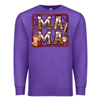 Purple baseball mama Premium Sweatshirt - Jasminsmagicworld