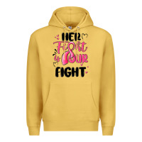 Antique Gold her fight is our fight Premium Hoodie - MaliasSmallBusiness