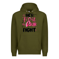 Army Green her fight is our fight Premium Hoodie - MaliasSmallBusiness
