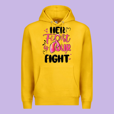 Her Fight Is Our Fight Premium Hoodie Designed By Maliassmallbusiness