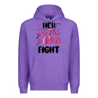 Purple her fight is our fight Premium Hoodie - MaliasSmallBusiness