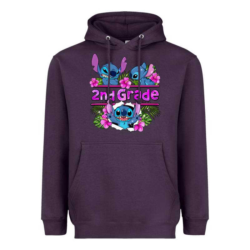 Preview Flower Stitch 2nd Grade Heavyweight Hoodie by AdoDesignShop | Teevron
