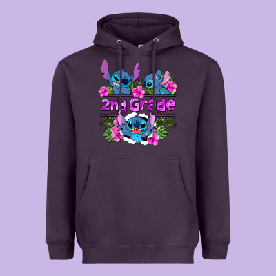 Preview Flower Stitch 2nd Grade Heavyweight Hoodie Designed By Adodesignshop