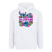 White preview flower stitch 2nd grade Heavyweight Hoodie - AdoDesignShop