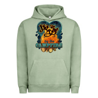 Pigment Oil Green life is better by the campfire Urban Hoodie - NancyCooperArtShop