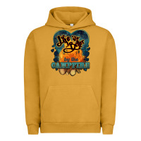 Pigment Peanut Butter life is better by the campfire Urban Hoodie - NancyCooperArtShop